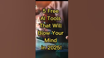 Top 5 Free AI Tools 🔥 You MUST Try in 2025! 🚀🤖 | #AI #Tech #FreeAITools #Shorts
