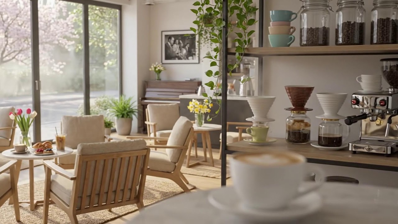 ラテの朝とソフトジャズ 🌿☕ リラックスムード