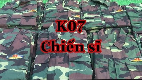 Bộ rằn ri dã chiến k07 chiến sĩ lục quân bền đẹp
