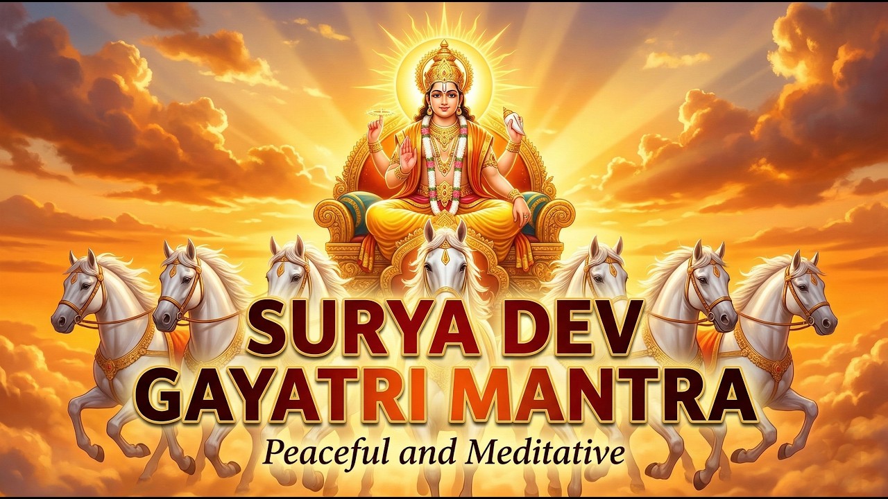 Surya Gayatri Mantra | सूर्य गायत्री मंत्र | Powerful Chant for Energy | LYRICAL