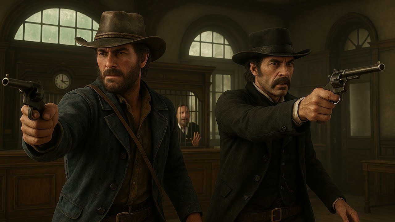 BANK HEIST IN RDR 2 (PART-1) RDR2 || SOLO GAMEZONE || # ...
