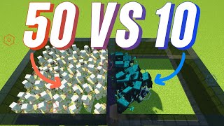 How Many Iron Golems To Kill A Warden! | 50 VS 10!