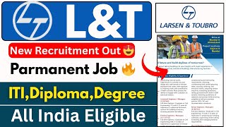 Lu0026t Construction Recruitment 2025  Bebtech Diploma Iti All Vacancies  Apply Before 30 Nov