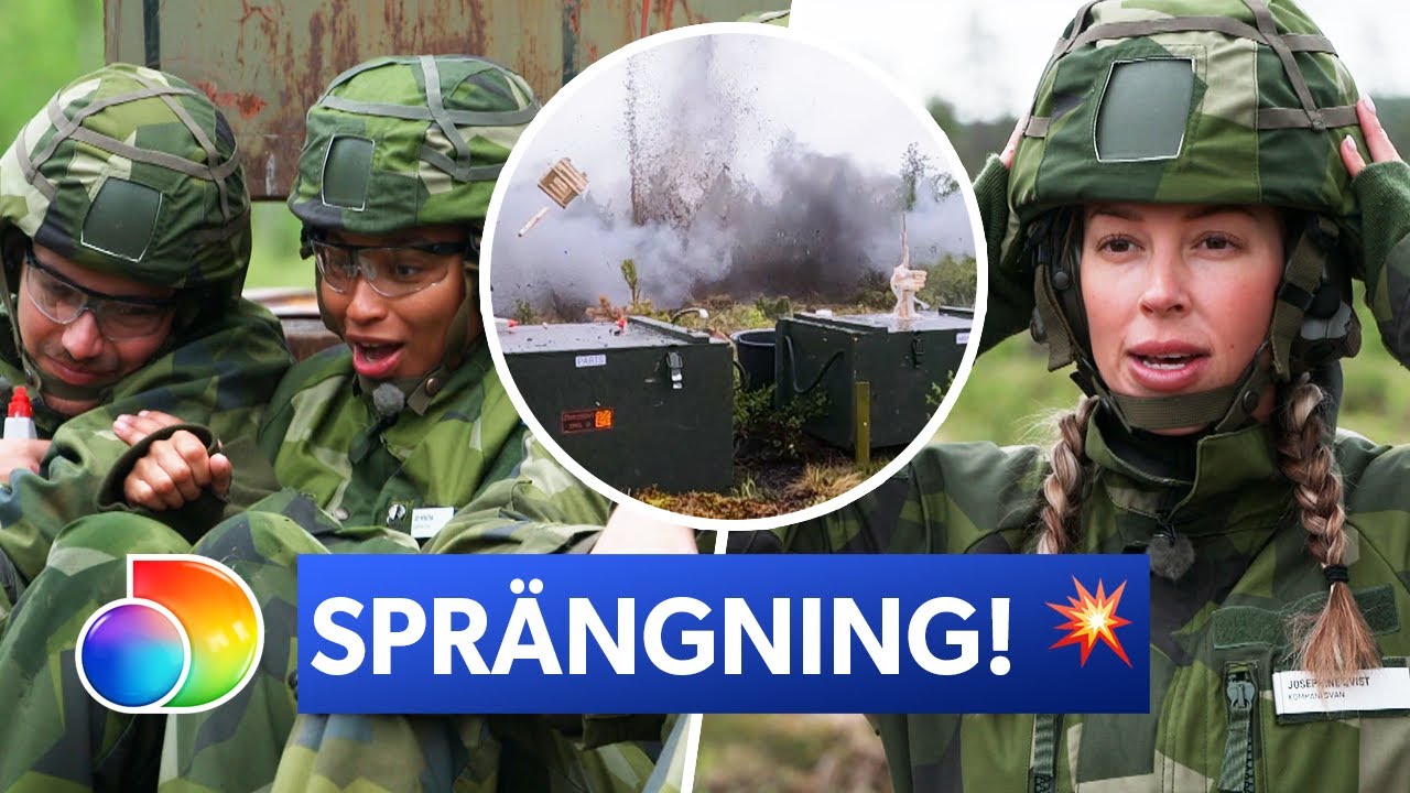 Deltagarna måste ta skydd när deras torn ska SPRÄNGAS! | Kompani Svan ...