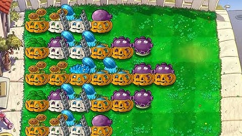 Plants Vs Zombies (Day Endless) - Group Gloom Cobless (Double Ice shroom)