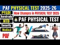 Pakistan Air Force PHYSICAL TEST 2025 Physical Test Preparation 2025 Airman Aero Trade PF DI Pakistan Air Force PHYSICAL TEST 2025 Physical Test Preparation 2025 Airman Aero Trade PF DI