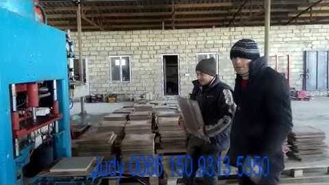 Single layer and double layered cement/terrazzo tile production line