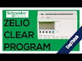 Zelio Smart Relay - How to Clear the Program #zelio