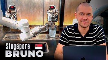 Bruno Robot Barista at Como Metropolitan (coffee robot in Singapore)