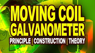 MOVING COIL GALVANOMETER: Principle, Construction and Theory | Physics Video Tutorials