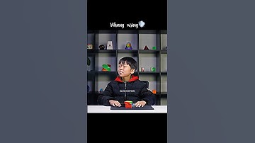 Yiheng wang Solving 3x3 Rubik’s cube In Slow Motion 🥶 #rubikscube #viral #shorts