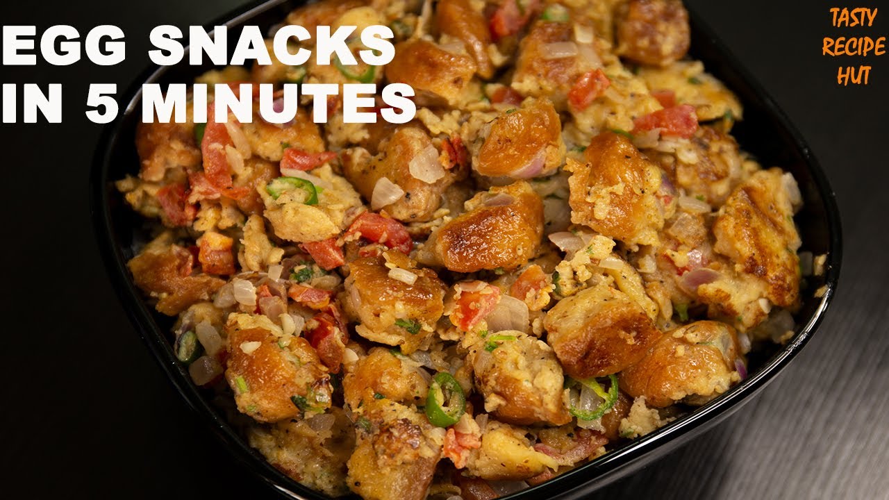 Quick & Healthy Egg Bread Scramble ! Egg Snacks | Tasty Recipe Hut