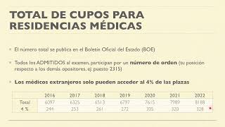 Cupos extracomunitarios en el examen MIR de España