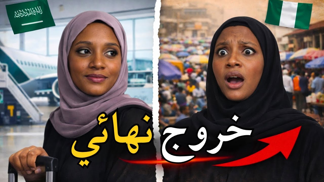 قصة خروجي من السعودية خروج نهائي إلى نيجيريا  🥲🇳🇬🇸🇦