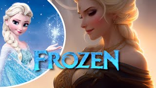 Ai Generated Art Illustrations - Images Of Frozen Queen Elsa, Anna And Others