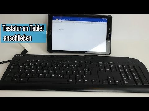  Update New Externe Tastatur an Tablet anschließen / USB Tastatur installieren \u0026 mit Adapter verbinden Anleitung