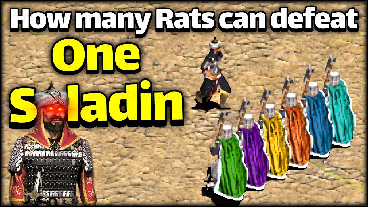 1 Saladin vs 6 RAT(Lords Battle) Stronghold Crusader