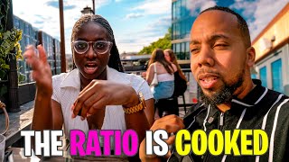 Como a proporcao de genero afeta o namoro em Washington DC