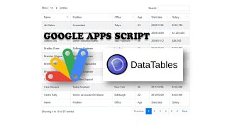 WebApp - Get and Displaying Data from Google Sheets | Basic Datatables (Part 1)