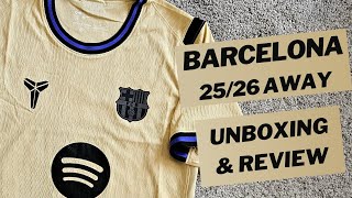 Barcelona 2025/26 Away jersey Dri-FIT ADV Unboxing & Review