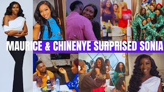 Sonia uche in 😲 😲 Shock as Maurice Sam and Chinenye Nnebe surprise her on her birthday