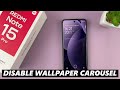 How To Disable Wallpaper Carousel On Redmi Note 15 Pro