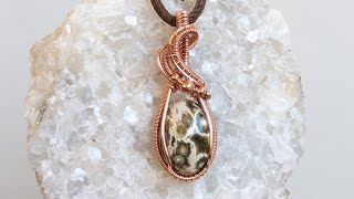 Round Wire Woven Cabochon Wire Wrapped Mini Pendant Tutorial