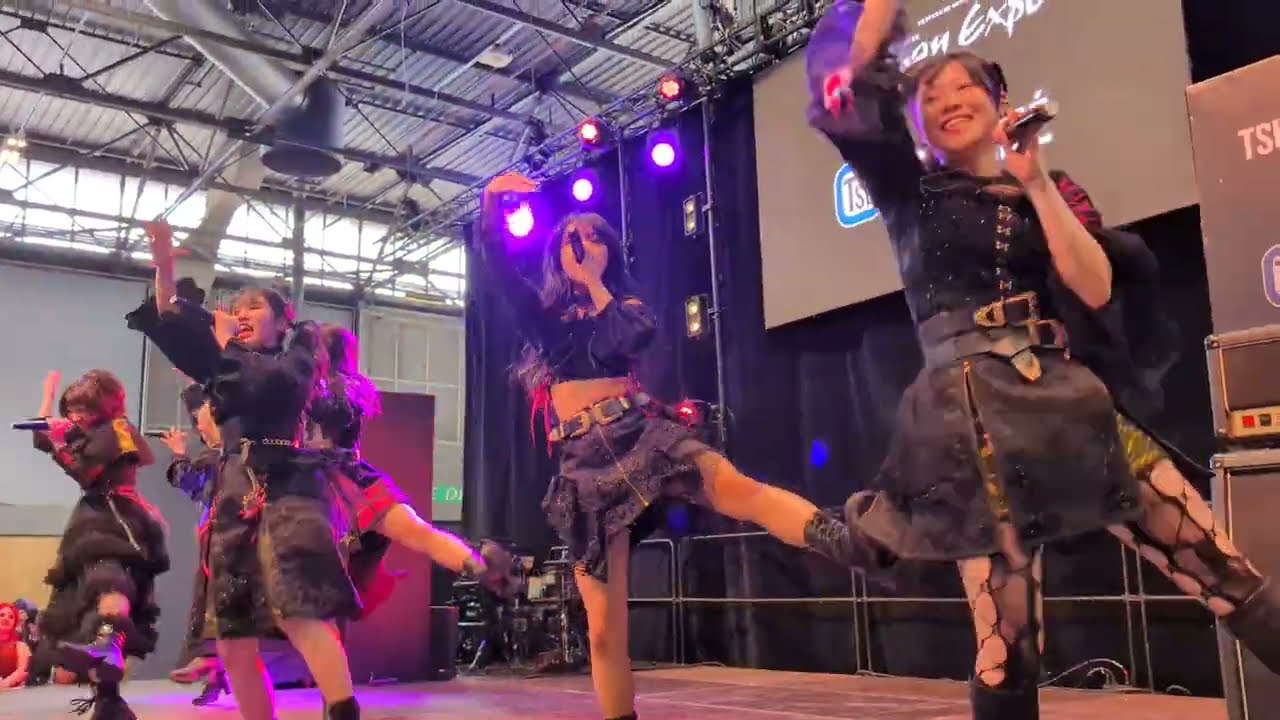 [4K 60fps] Kannagi Rabbits 神薙ラビッツ - 黒衣装 - Showcase at Japan Expo Paris 2024 Day1 - July 11
