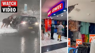 Massive storm hits Coffs Harbour and Toormina Shopping Centre Massive storm hits Coffs Harbour and Toormina Shopping Centre