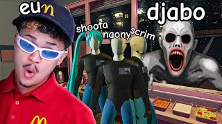 EU e meus 3 amigos BAITOLAS trabalhando EM um QUIOSQUE de MADRUGADA - SHAWARMA KIOSK screenshot 2