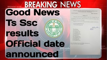 TS 10th Class Results official announcement 2019 || Telangana 10th results Date fix