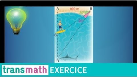 Trigonométrie triangle rectangle • distance • cosinus, sinus, tangente SOHCAHTOA • troisième