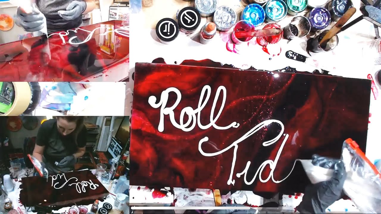 introducing new glitters on a second layer pour - texas pages to follow on instagram