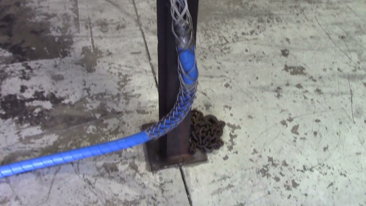 Testing 1 inch Whip Sock on 1 inch hose @ 5500 gases