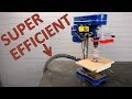 Very efficient diy dust collection for drill press drum sander