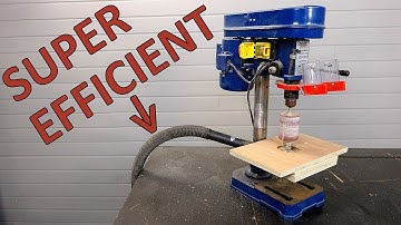 Very efficient diy dust collection for drill press drum sander
