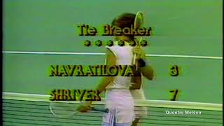 Pam Shriver Defeats Martina Navratilova At U.s. Open Post-Match Interviews September 8, 1978