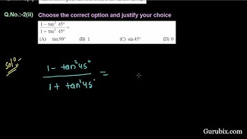 Hindi : Ex 8.2 : Q.2(ii) : Choose the correct option and justify your...Ch 8 | Math for Class X CBSE