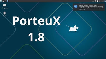 PorteuX 1.8 | xfce 4.20 | linux 6.12.5