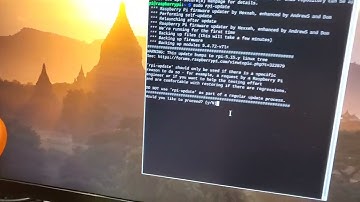 라즈베리파이4에서 라즈비안 설치된 후 펌웨어 업데이트하는 동영상