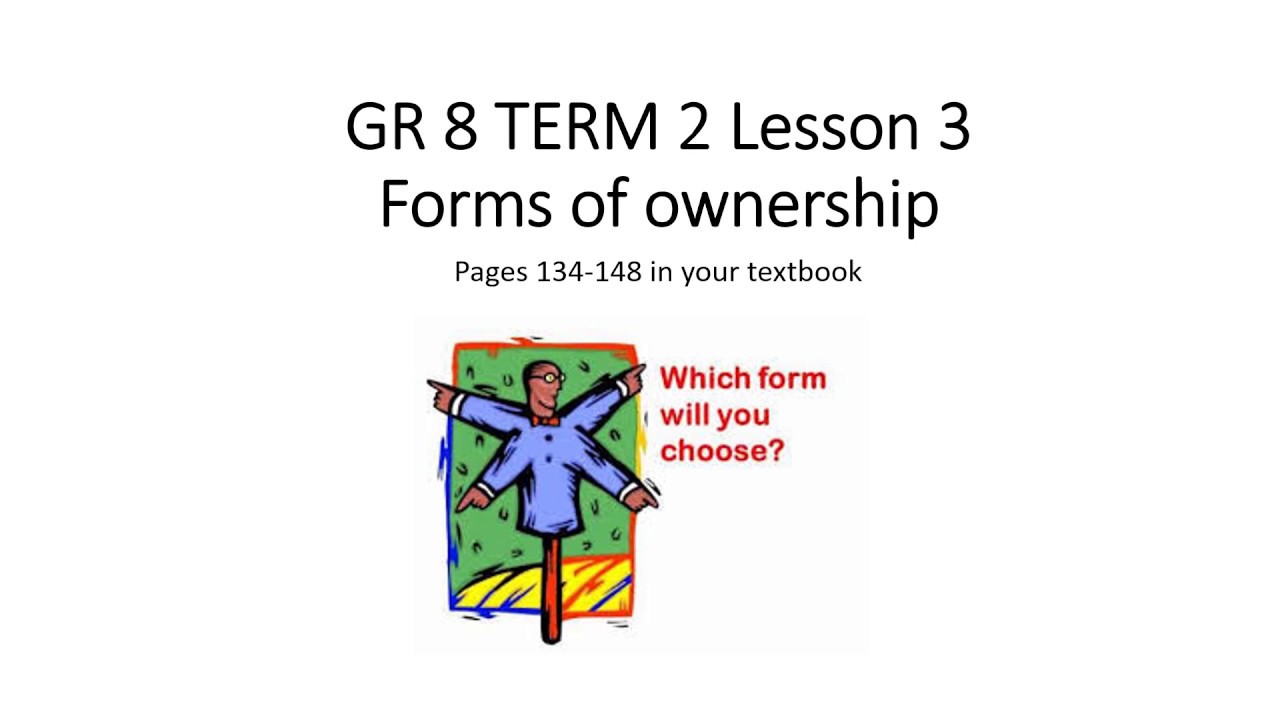 grade 8 ems case study forms of ownership