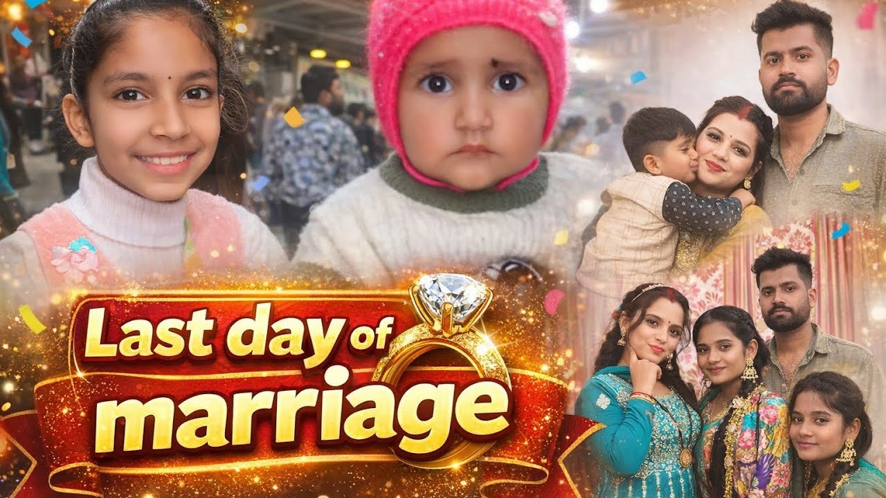 Last day of marriage… memories for lifetime 🥺💛