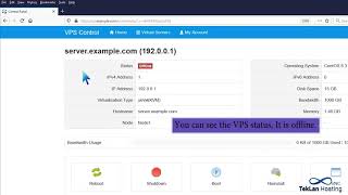 How to Start or Boot Your VPS Using SolusVM   TekLanHosting