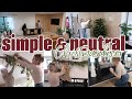 SIMPLE AND NEUTRAL CHRISTMAS DECOR | CHRISTMAS CLEAN AND DECORATE 2022 | DENISE BANGIYEV