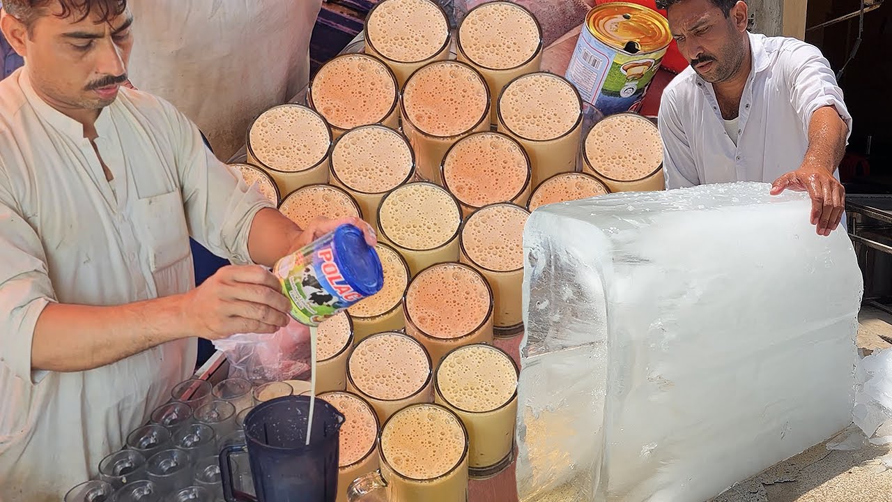 Street Side Refreshing Summer Drink Ice Jaggery Juice | Gur Ka Sharbat Recipe | Street Food Karachi