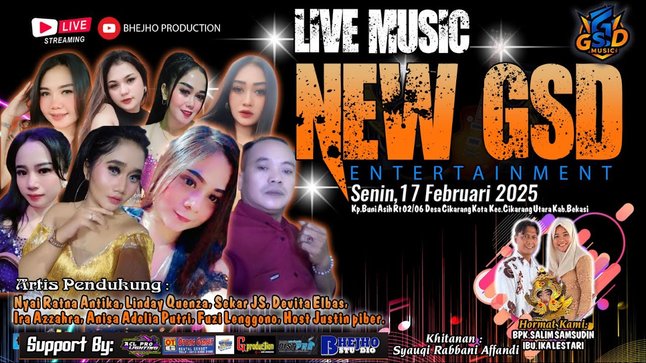🔴[LIVE MALAM] NEW GSD MUSIC || KHITANAN : SYAUQI RABBANI AFFANDI || TGL ...