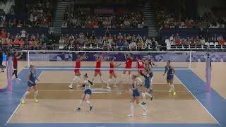 Best View in Volleyball? Back-Court Angle of Turkey vs Netherlands!