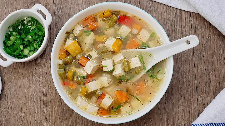 Simple & Healthy Vegan Tofu Veggie Soup - DayDayNews