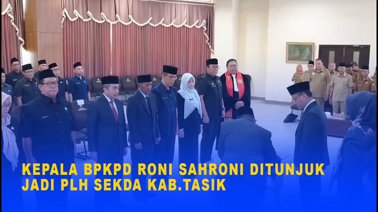 KEPALA BPKPD RONI SAHRONI DITUNJUK JADI PLH SEKDA KAB TASIK