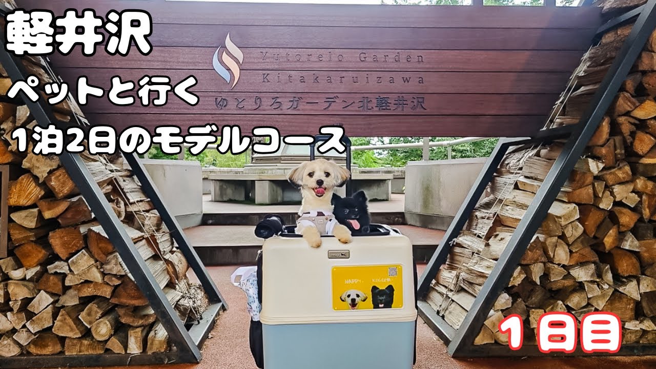 軽井沢ペットと行く1泊2日のモデルコース【1日目】